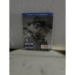 American Sniper Steelbook Blu-ray/DVD Digital Target Exclusive  Still In Wrapper